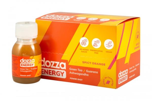 Ovocný energetický drink Spicy orange, DOZZA, 60 ml
