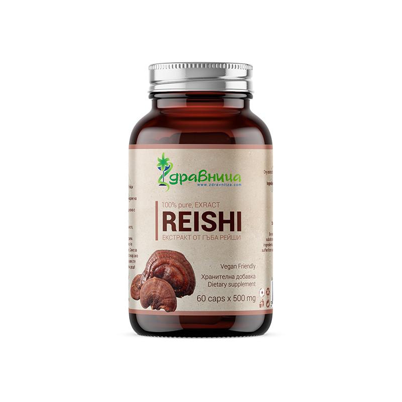 Reishi - extrakt, prírodný adaptogén, 60 kapsúl
