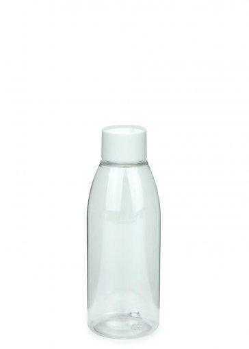 Recyklačná PET fľaša RIGOLETTO 150 ml číra so skrutkovacím uzáverom 24/410