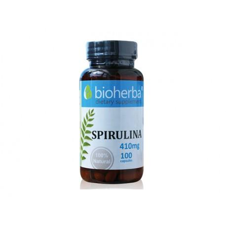 Spirulina, extrakt, 410 mg, 100 kapsúl