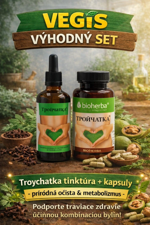 Troychatka tinktúra + Troychatka kapsuly Bioherba (100 ml + 100 cps)