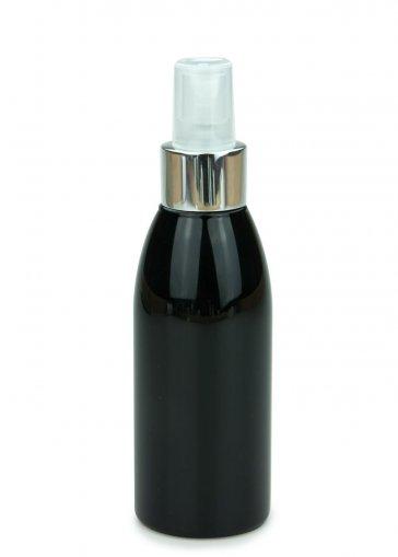 PET fľaša Rafael 150 ml čierna s rozprašovačom jemnej hmly luxury 24/410