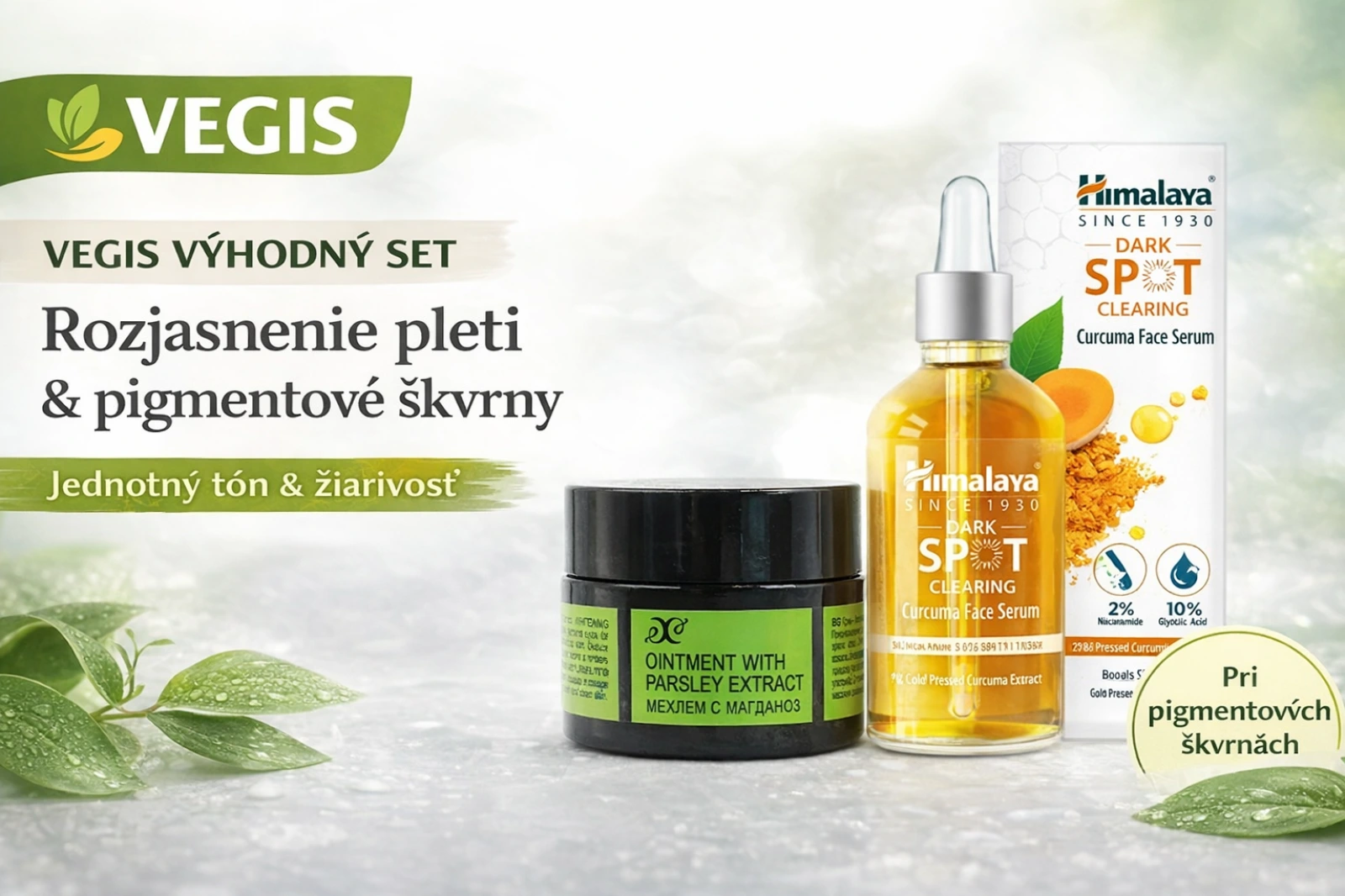 Set Rozjasnenie pleti & pigmentové škvrny