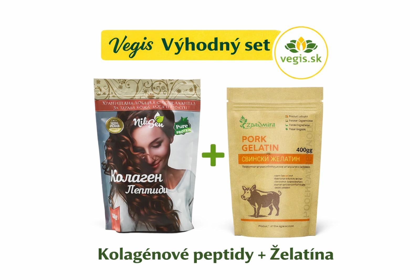 Kolagén Duo: Kolagénové peptidy + Želatína