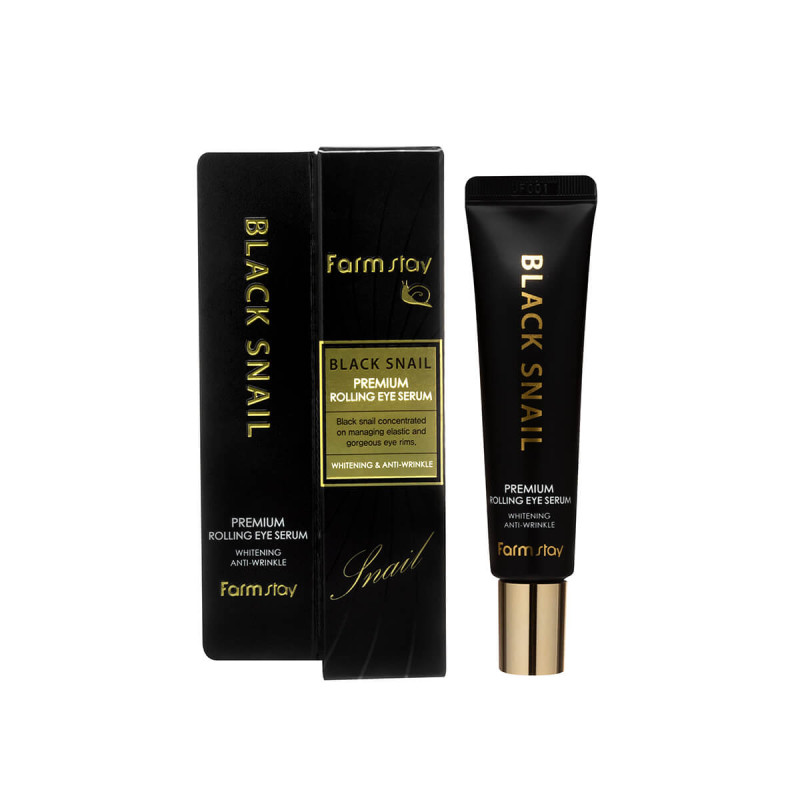 FARMSTAY BLACK SNAIL PREMIUM Sérum-roller na pleť okolo očí , 25 ml 1