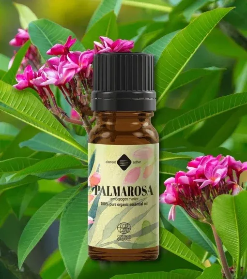 Palmarosa esenciálny olej, cymbopogon martini BIO Ecocert 10 ml 1