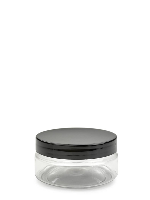 XXP 312/6138 ks PET dóza klasická 100 ml číra s plastovým skrutkovacím uzáverom bielym 1