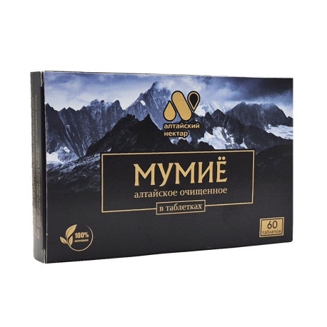Čistené Mumijo (Shilajit), Altajskij Nektar, 20/60 tabliet 3