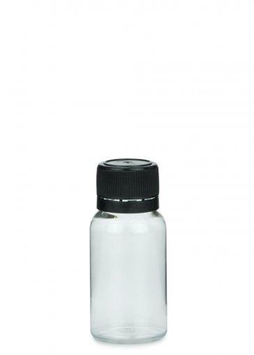PET fľaša Líra mini 15 ml číra vr. Skrutkovací uzáver 18 mm