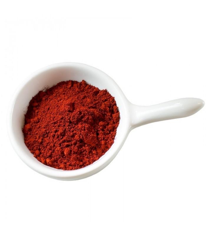 Červený hydrofilný kozmetický pigment