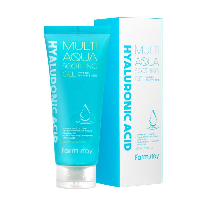 FARMSTAY HYALURONIC ACID MULTI Aqua ukľudňujúci gél, 200 ml