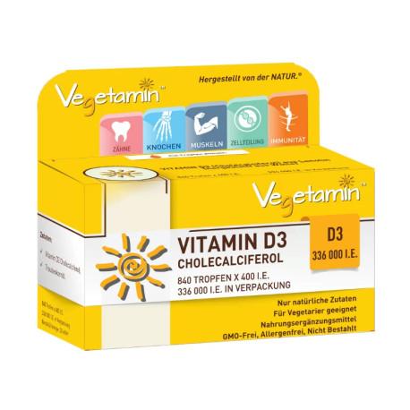 Vitamín D3 - kvapky (cholekalciferol), Vegetamin, 20 ml