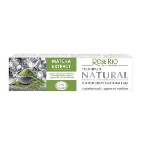 Prírodná zubná pasta Matcha & Xylitol RoseRio 65 ml | Bez fluoridu 1