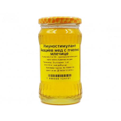 Akáciový med s materskou kašičkou, imunostimulant pre deti, 400 g