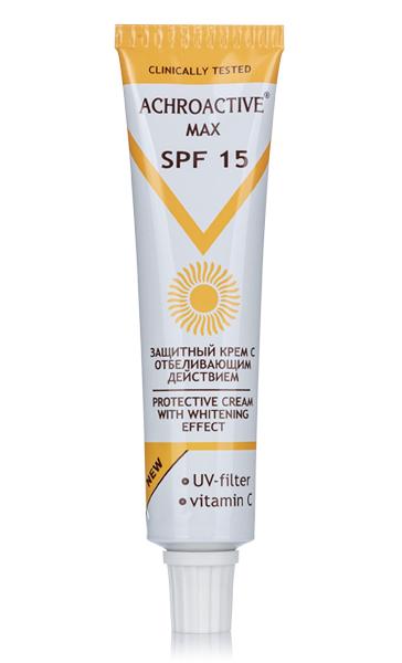 Ochranný bieliaci krém na tvár s SPF 15 Achroactive max Rosa Impex 45 ml