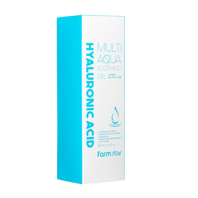 FARMSTAY HYALURONIC ACID MULTI Aqua ukľudňujúci gél, 200 ml 2