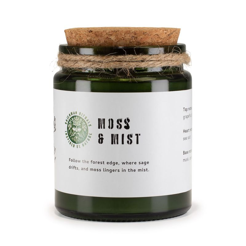 🌿 Sójová sviečka Mach a hmla – Moss & Mist Woodwick