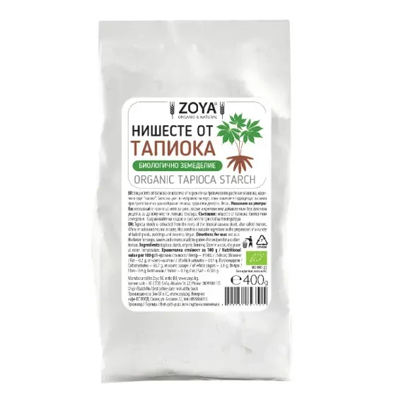 Tapiokový prášok, prírodný škrob, 400 g