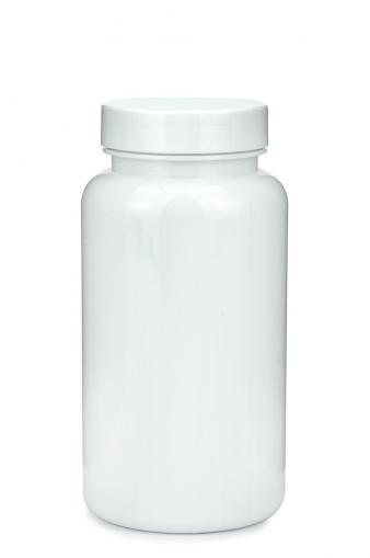 PET fľaša biela 200 ml 7 oz 45/400 s bielym skrutkovacím uzáverom 45/400 s EPE vložkou
