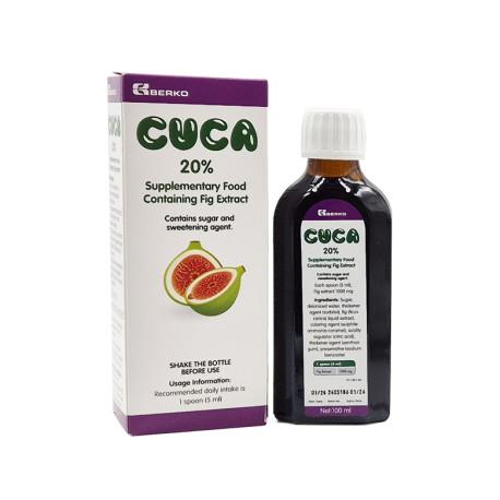 Cuca 20%, tekutý extrakt z fíg, Berko, 100 ml