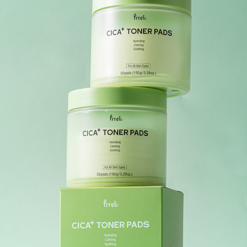 PRRETI Cica+Toner Pads (JAR) 50 pads - tonizujúce tampóny 150 g 2