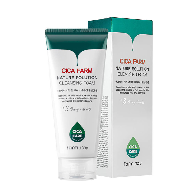 FARMSTAY CICA FARM NATURE SOLUTION Cleansing Foam - čistiaca pena, 180 ml