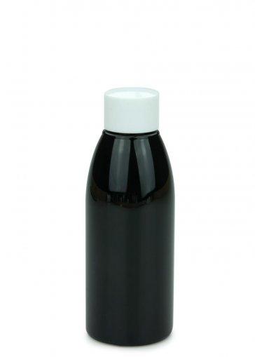 PET fľaša RIGOLETTO 150 ml čierna so skrutkovacím uzáverom 24/410