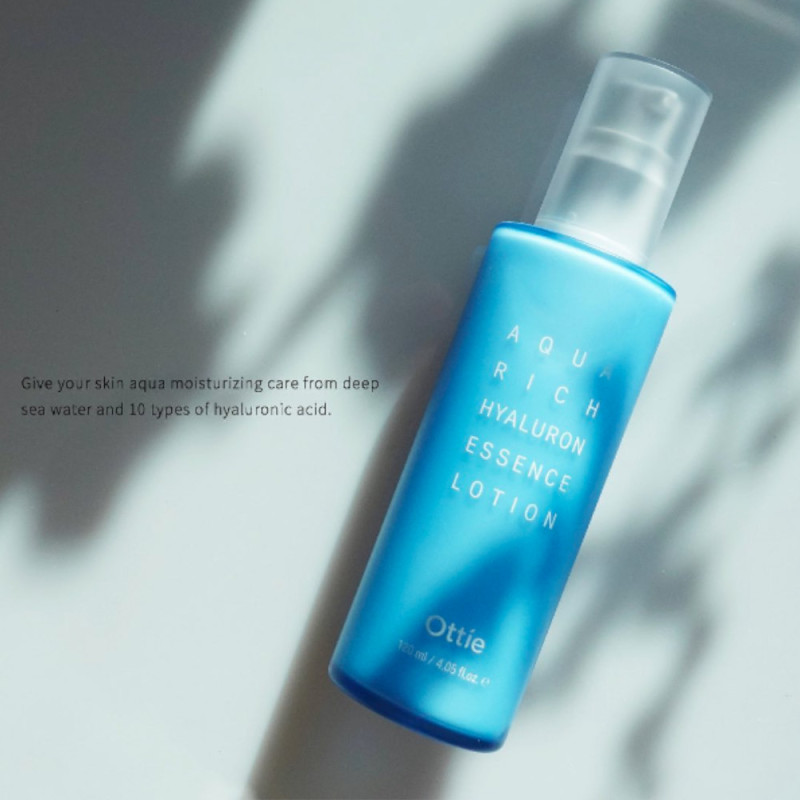 OTTIE Aqua Rich Hyaluron Essence Lotion, 120 ml 4