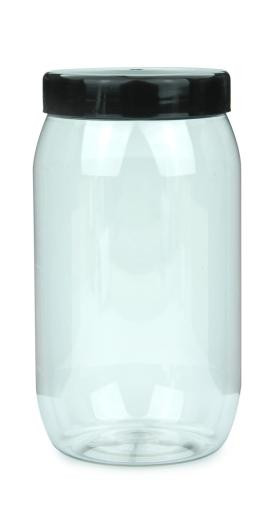 XXP 124/924 ks PET nádoba Valcová 1000 ml číra so skrutkovacím viečkom biela, hrdlo 82 RTS 1