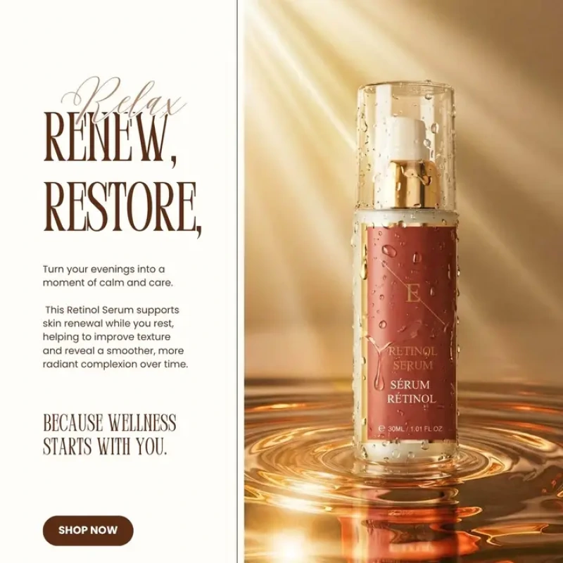 Retinol sérum 30 ml – nočné anti-age sérum na vrásky, obnovu a hladšiu pleť 3