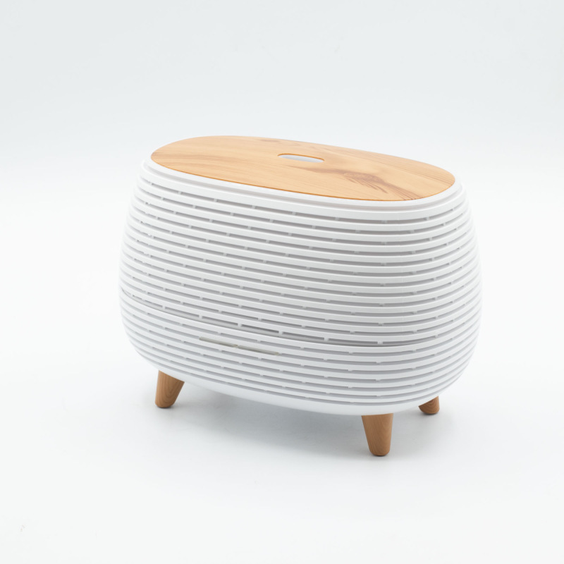 Futuristický aroma difuzér 400 ml – rebrovaný dizajn, diaľkové ovládanie 1