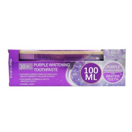 Xpel Purple Whitening zubná pasta 100ml + zubná kefka