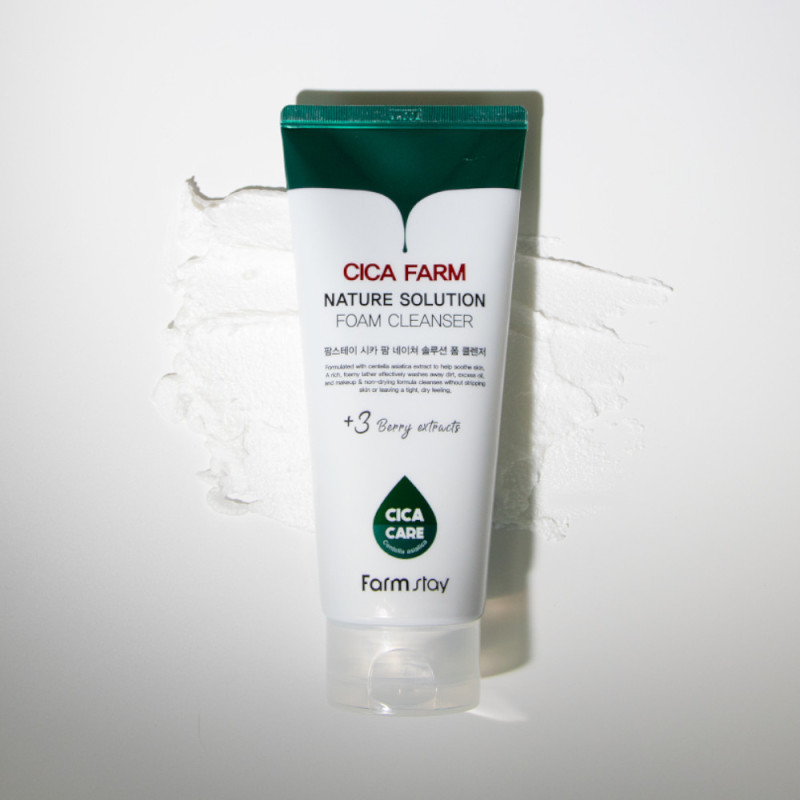 FARMSTAY CICA FARM NATURE SOLUTION Cleansing Foam - čistiaca pena, 180 ml 1