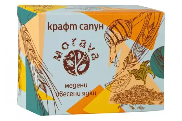 Prírodné ručne vyrábané mydlo Med a ovsené vločky - 100 g