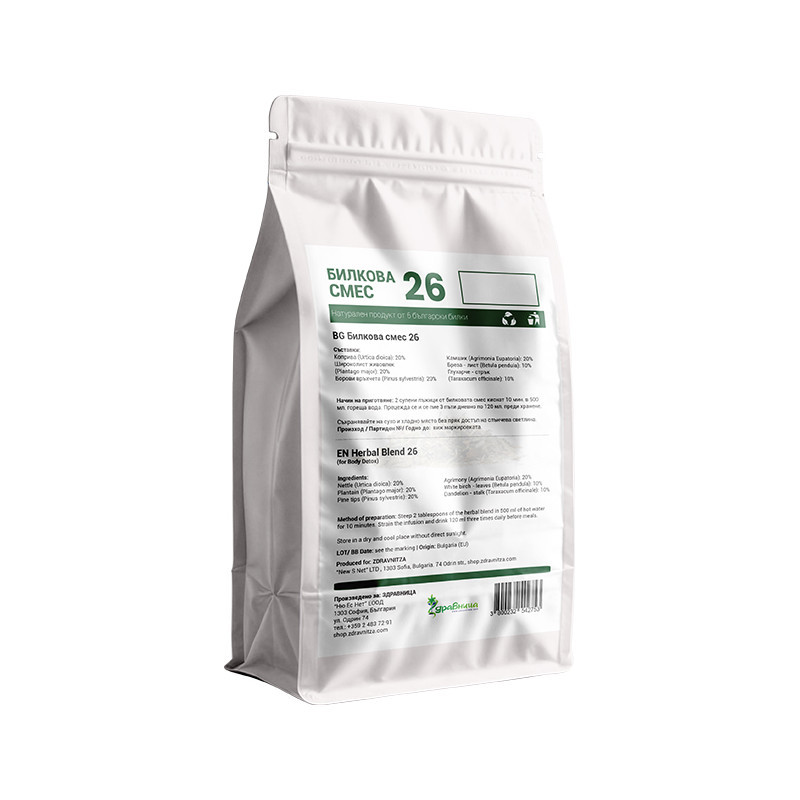 Bylinná zmes №26, na detoxikáciu tela, 200 g 2