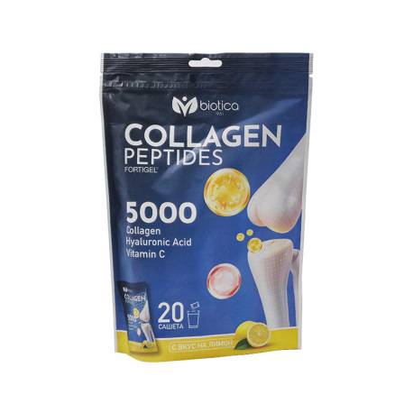 Collagen Peptides FORTIGEL® Biotica 20 vrecúšok | Kolagén, kyselina hyalurónová a vitamín