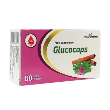 Glucocaps, pre normálny krvný cukor, 60 kapsúl