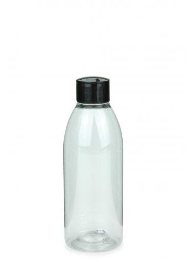 Recyklačná PET fľaša RIGOLETTO 200 ml číra so skrutkovacím uzáverom 24/410