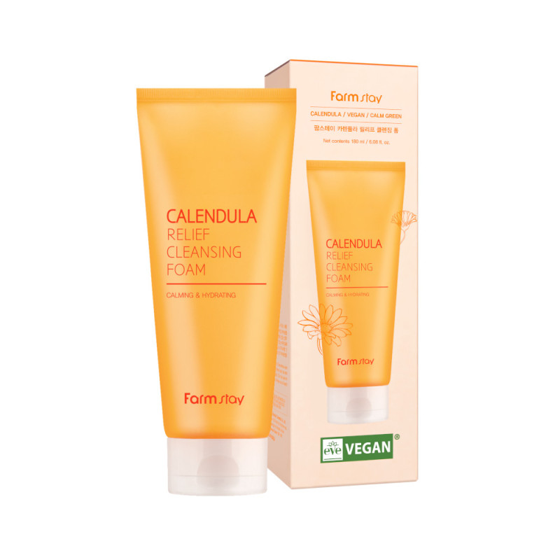 FARMSTAY Čistiaca pena s nechtíkom, 180 ml