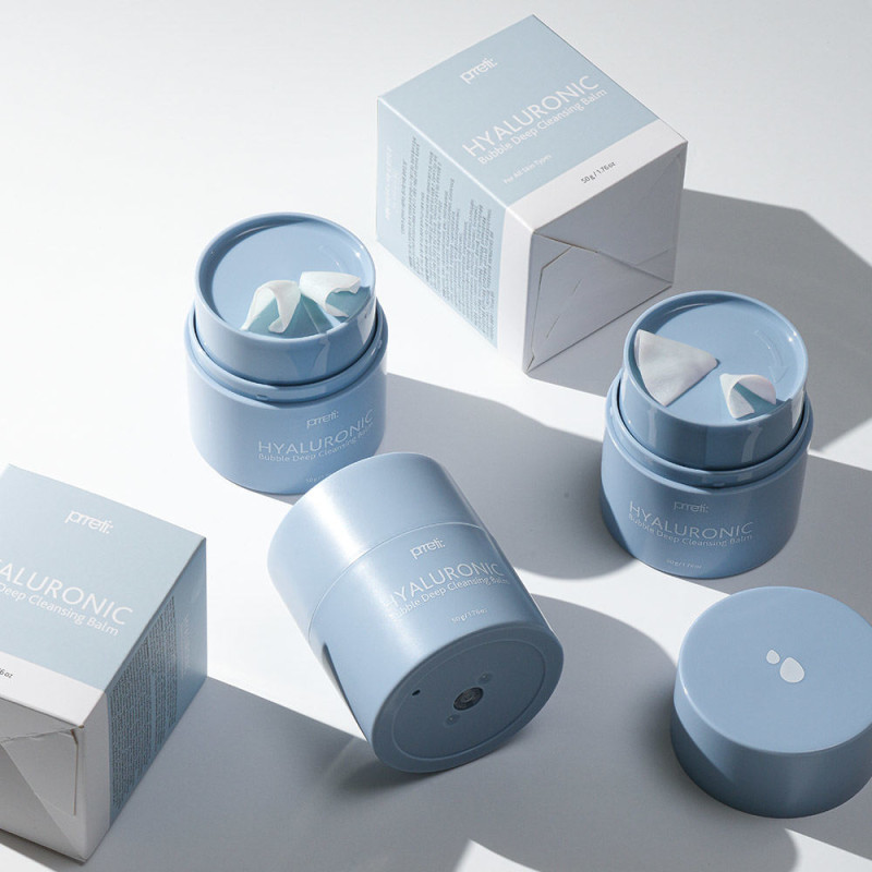 PRRETI Hyaluronic Bubble Deep Cleansing Balm - bublinkový hĺbkovo čistiaci balzam, 50 g 4