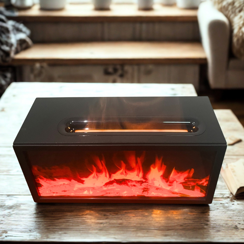 Aroma difuzér s efektom plameňa a zvukom vtákov – USB-C, dvojitý výstup 3