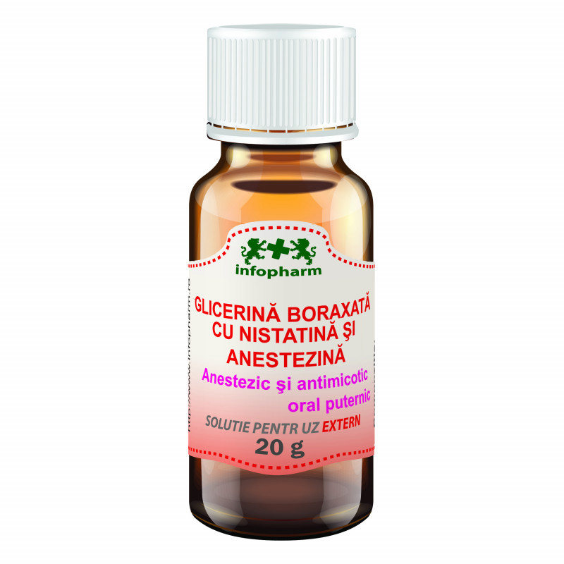 Glycerín boraxát s nystatínom a anestetikom (20 ml)