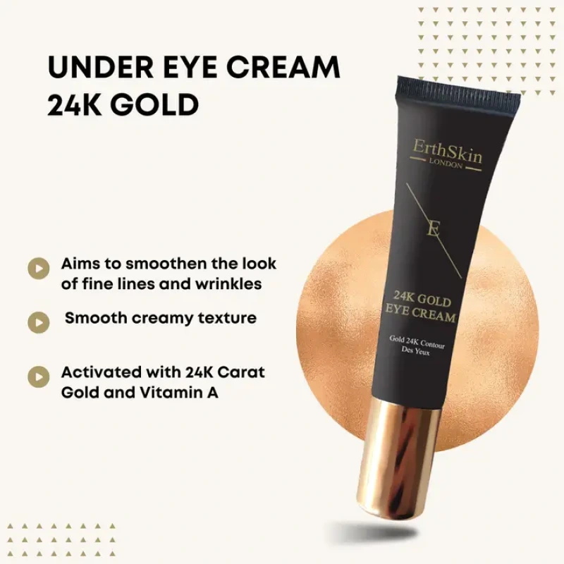 Under Eye Cream 24K Gold 15 ml | Luxusný očný krém so zlatom a kyselinou hyalurónovou 2