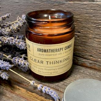 Aromaterapeutická sójová sviečka - Jasné myslenie