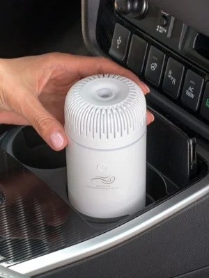 Aroma difuzér do auta USB – 100 ml, kompaktný, čierny /biely /ružový 5