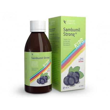 Sambumil Strong sirup - baza, kolostrum, vitamíny C a E, 180 ml