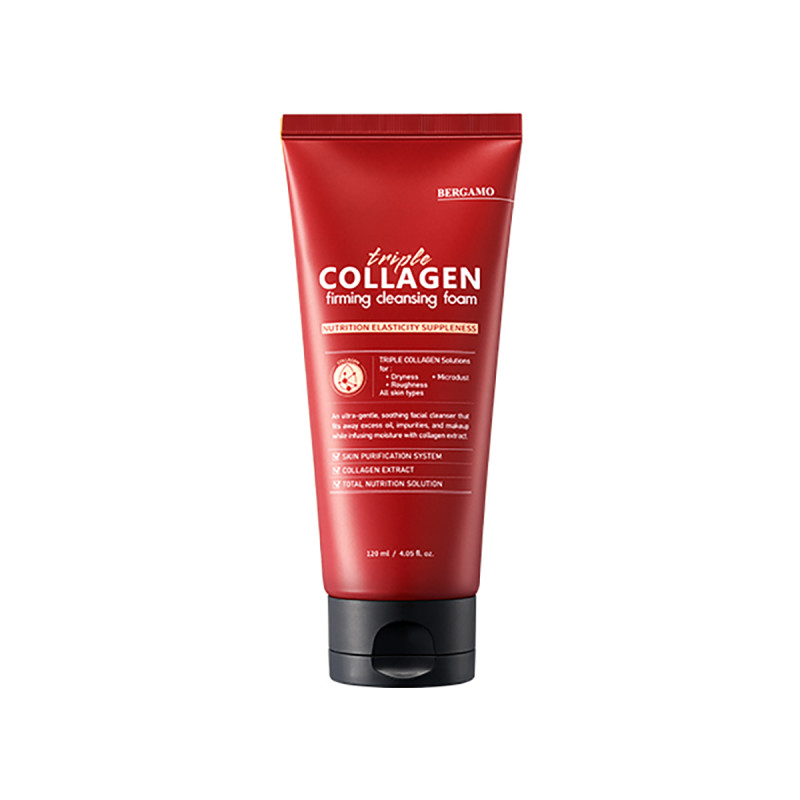 BERGAMO Triple Collagen spevňujúca čistiaca pena, 120 ml