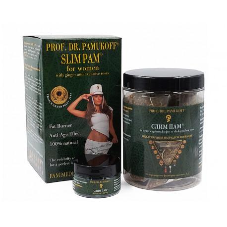 Slim Pam - balíček pre ženy, prof. Dr. Pamukov, bylinkový čaj a kapsule