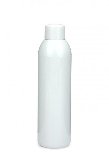 R-PET fľaša AIDA 200 ml biela so skrutkovacím uzáverom 24/410