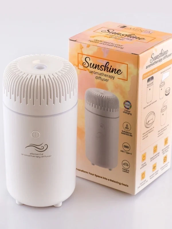 Aroma difuzér do auta USB – 100 ml, kompaktný, čierny /biely /ružový 6